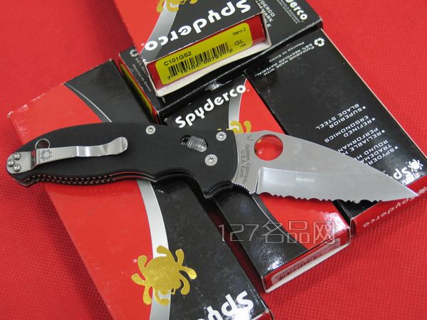  美国蜘蛛SPYDERCO  C101GS2马尼克斯2代  127名刀网