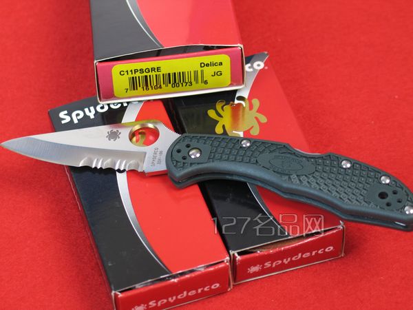 美国蜘蛛SPYDERCO C11PSGRE   127名刀网