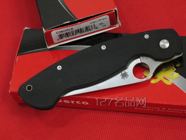美国蜘蛛SPYDERCO C36GPLE左手版折  127名刀网