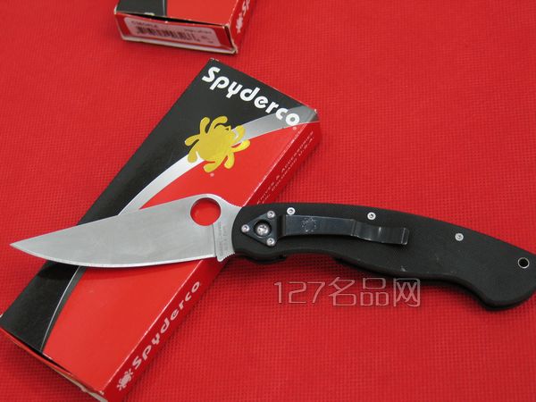 美国蜘蛛SPYDERCO C36GPLE左手版折  127名刀网