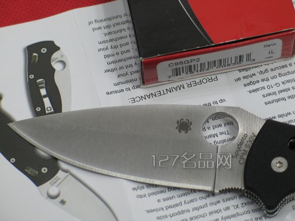美国蜘蛛SPYDERCO C95GP2代 127名刀网