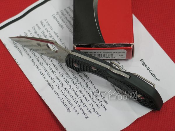 美国蜘蛛SPYDERCO C28PGRE2蜻蜓ZDP-189钢  127名刀网