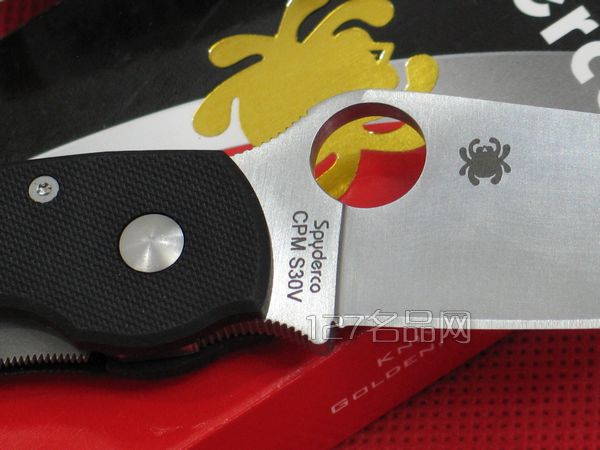 美国蜘蛛SPYDERCO C36GPLE左手版折  127名刀网