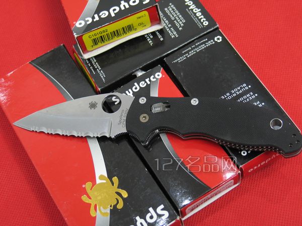  美国蜘蛛SPYDERCO  C101GS2马尼克斯2代  127名刀网