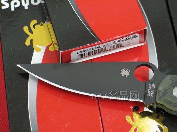 美国蜘蛛SPYDERCO C36GPCMOBK军用迷彩版   127名刀网