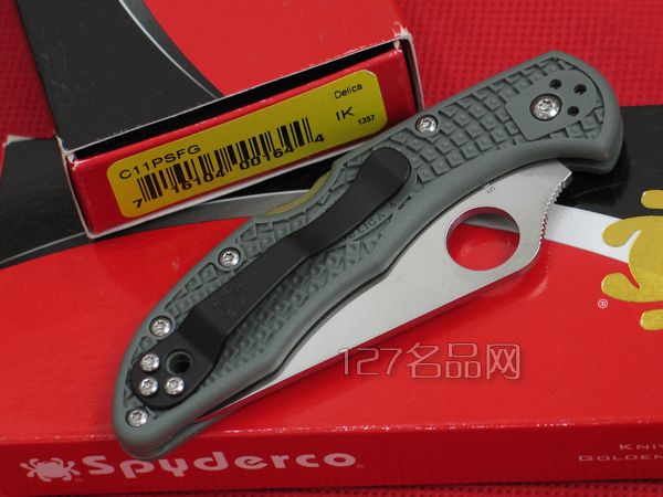 美国蜘蛛SPYDERCO  C11psfg绿版半折刀齿  127名刀网