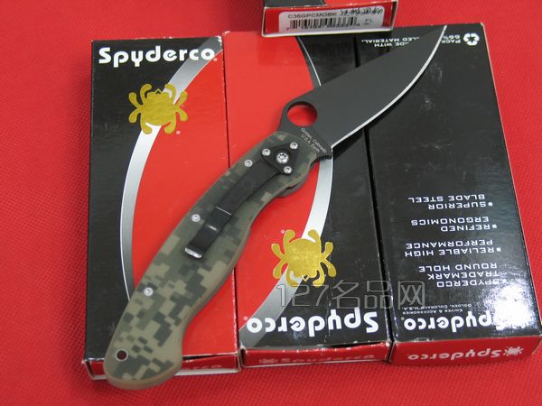 美国蜘蛛SPYDERCO C36GPCMOBK军用迷彩版   127名刀网