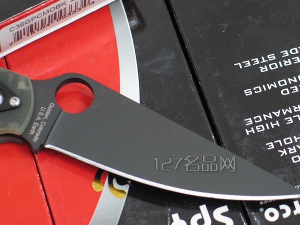 美国蜘蛛SPYDERCO C36GPCMOBK军用迷彩版   127名刀网