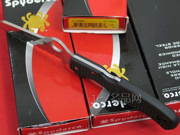 美国蜘蛛SPYDERCO C14SBK全齿救援者  127名刀网
