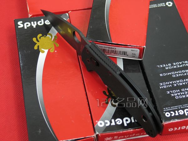 美国蜘蛛SPYDERCO  C101GPBBK2全刃2代折刀  127名刀网