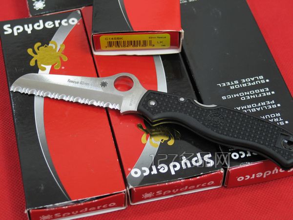 美国蜘蛛SPYDERCO C14SBK全齿救援者  127名刀网