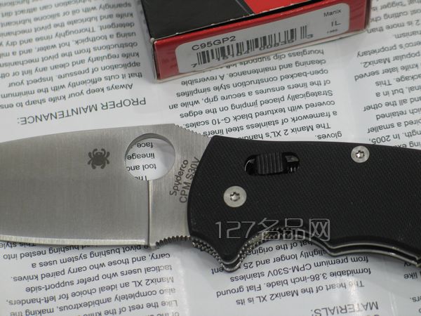 美国蜘蛛SPYDERCO C95GP2代 127名刀网