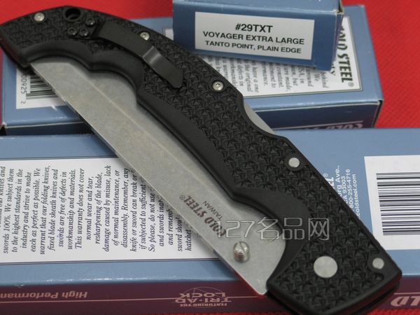 美国冷钢ColdSteel 29TXT T头航海者大型全刃折刀