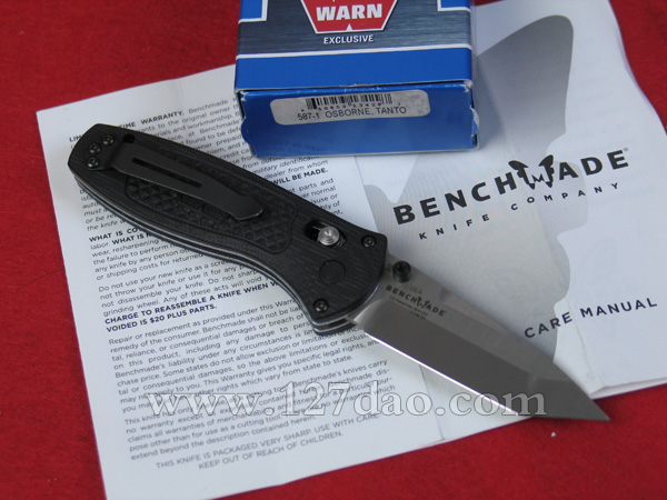美国蝴蝶Benchmade 587-1助力快开刀
