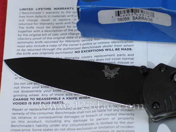 美国蝴蝶Benchmade 580BK