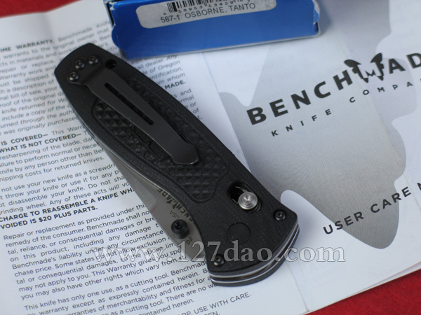 美国蝴蝶Benchmade 587-1助力快开刀
