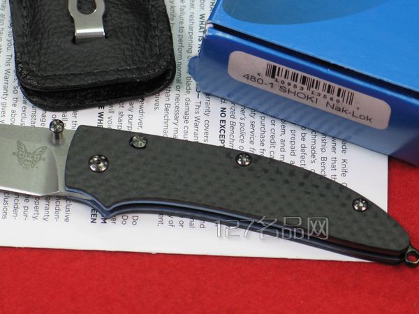 美国蝴蝶Benchmade 480-1碳纤维柄折刀