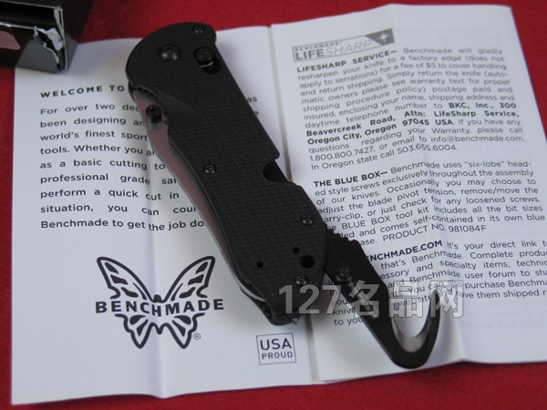 美国蝴蝶Benchmade 915三合一救援刀
