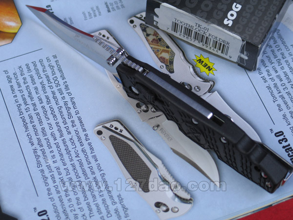 美国哨格SOG TK-01平刃战术折刀