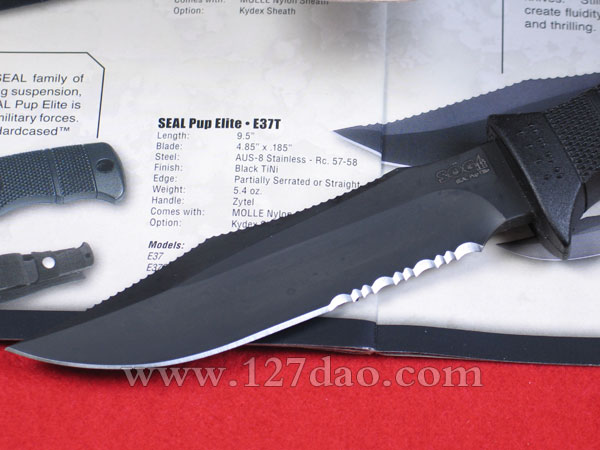 美国哨格小海豹战术直刀SOG-E37T-N