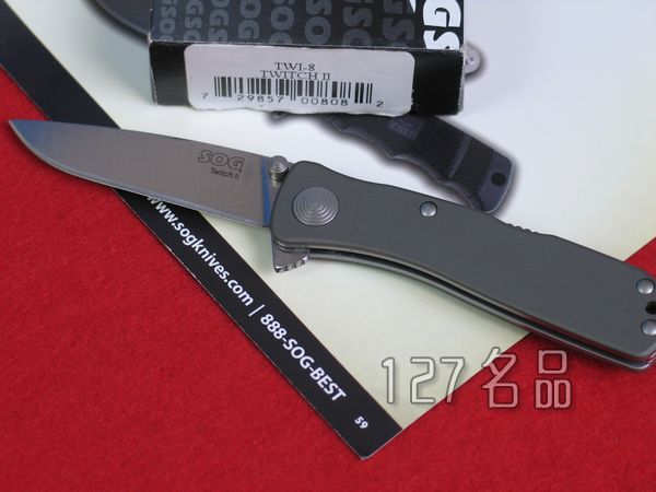 SOG哨格SOG索格TWI-8助力快开折刀 127名品网