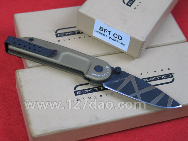 极端武力BF1CD沙漠色 经典小型折刀