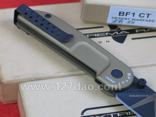 极端武力BF1CT方头 沙漠色小折刀