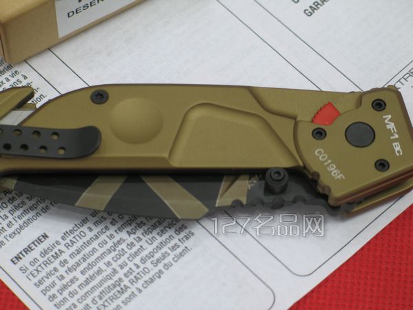 极端武力Extrema Ratio MF1BC 沙色重型战术救援折刀