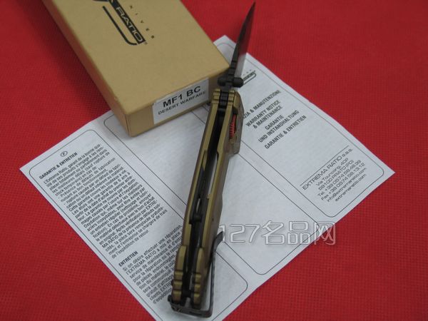 极端武力Extrema Ratio MF1BC 沙色重型战术救援折刀