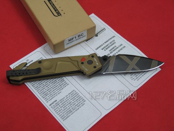 极端武力Extrema Ratio MF1BC 沙色重型战术救援折刀
