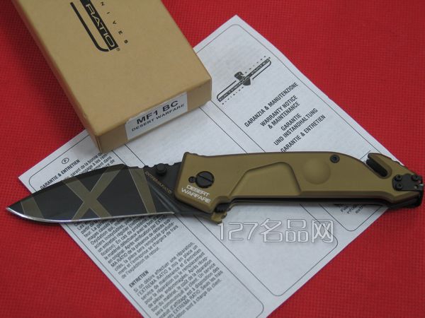 极端武力Extrema Ratio MF1BC 沙色重型战术救援折刀
