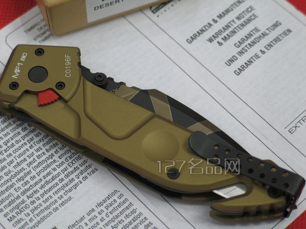 极端武力Extrema Ratio MF1BC 沙色重型战术救援折刀