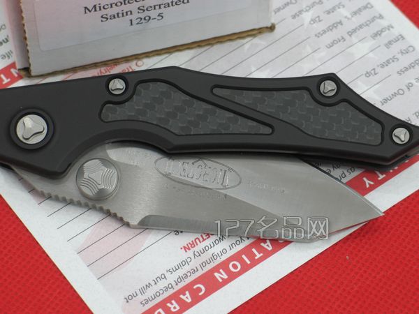 美国Microtech微技术129-5半齿战术折刀 军刀 127名品网