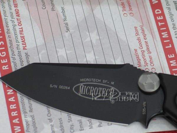 美国微技术MICROTECH 129-1全刃战术折刀
