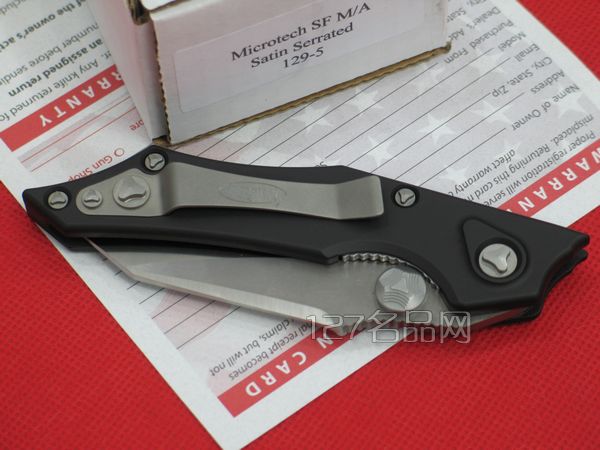 美国Microtech微技术129-5半齿战术折刀 军刀 127名品网