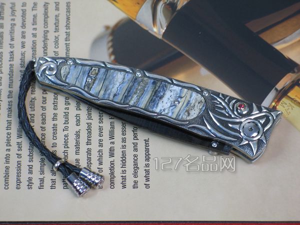 威廉亨利Williamhenry B30猛犸象牙化石银柄 全球限量50