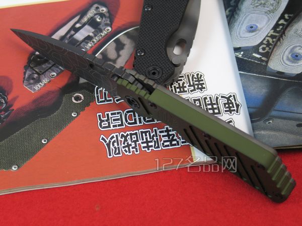 美国挺进者Strider  st手工花纹军版折刀