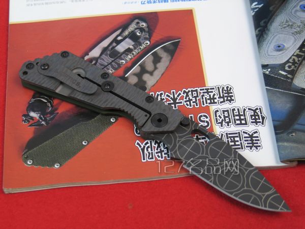美国挺进者Strider  st手工花纹军版折刀