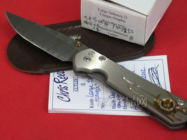 克里斯里夫大号镶嵌宝石梯纹大马DAMASCUS