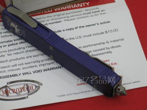 美国微技术Microtech 122-10PU石洗双峰直跳