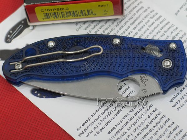 美国蜘蛛SPYDERCO C101PSBL2代半齿  127名刀网