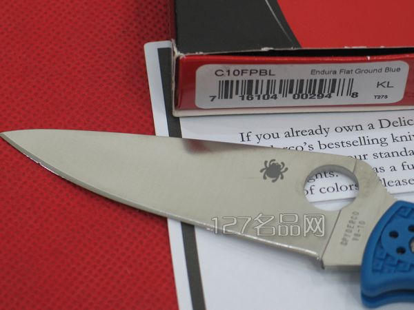 美国蜘蛛SPYDERCO C10FPBL蓝柄全刃