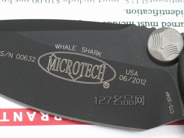 美国微技术MICROTECH 167-1C鲸鲨全刃