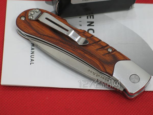 美国蝴蝶Benchmade15050-2檀木柄折刀