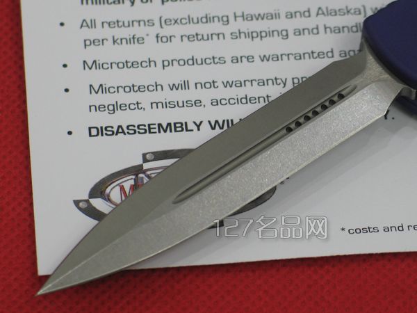 美国微技术Microtech 122-10PU石洗双峰直跳