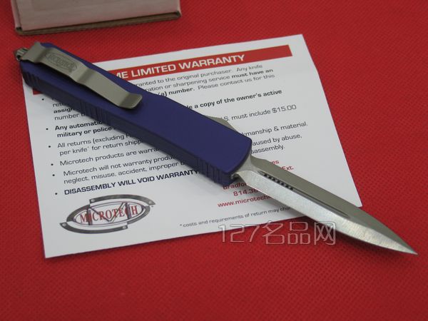 美国微技术Microtech 122-10PU石洗双峰直跳
