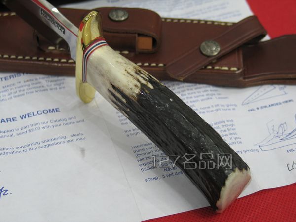 美国兰德尔鹿角柄经典战斗刀
