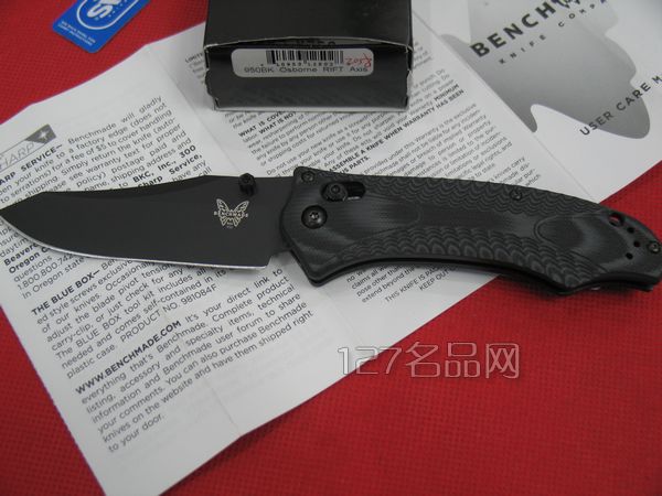 美国蝴蝶 Benchmade 950BKG10柄战术折刀