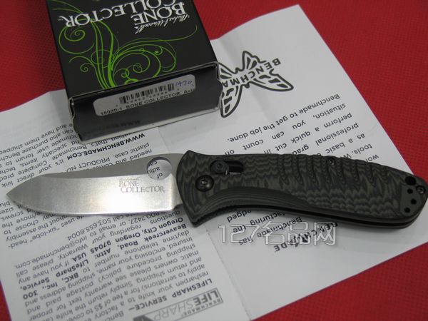 美国蝴蝶 Benchmade 15030-1集骨者墨绿色柄