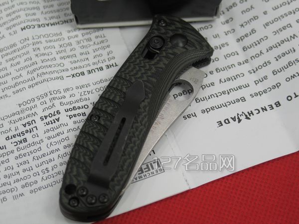 美国蝴蝶 Benchmade 15030-1集骨者墨绿色柄
